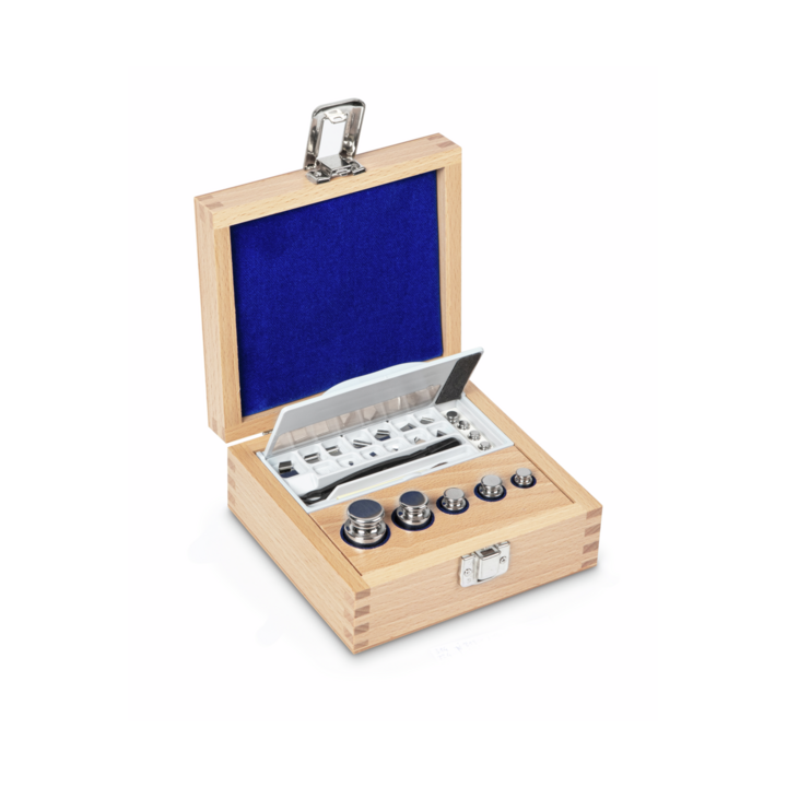 Zestaw odważników 313-03 E2 (1 mg – 100 g) ze stali nierdzewnej w etui. Idealny do kalibracji wag. Zamów online już dziś!