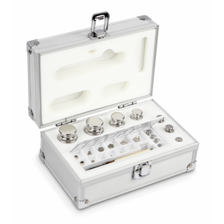 Zestaw odważników 313-046 E2 (1 mg – 200 g) ze stali nierdzewnej w etui. Idealny do kalibracji wag. Zamów online już dziś!