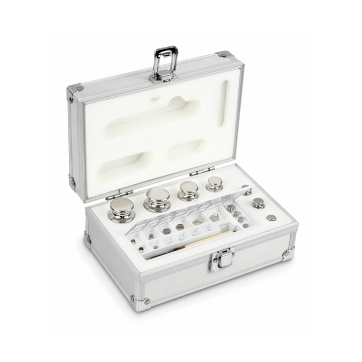 Zestaw odważników 313-046 E2 (1 mg – 200 g) ze stali nierdzewnej w etui. Idealny do kalibracji wag. Zamów online już dziś!