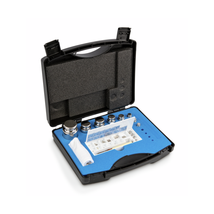 Zestaw odważników 313-054 E2 (1 mg – 500 g) ze stali nierdzewnej w etui. Idealny do kalibracji wag. Zamów online już dziś!