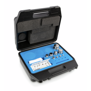 Zestaw odważników 313-064 E2 (1 mg – 1 kg) ze stali nierdzewnej w etui. Idealny do kalibracji wag. Zamów online już dziś!