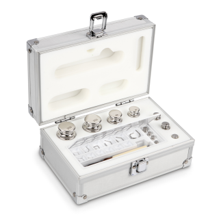 Zestaw odważników 303-046 E1 (1 mg – 200 g) ze stali nierdzewnej w etui. Idealny do kalibracji wag. Zamów online już dziś!