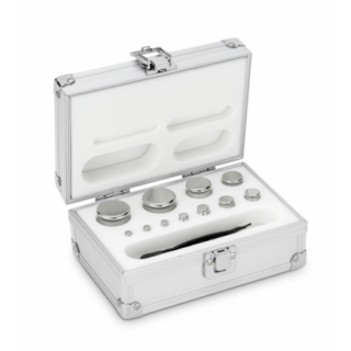 Zestaw odważników 312-046 E2 (1 g – 200 g) ze stali nierdzewnej w etui. Idealny do kalibracji wag. Zamów online już dziś!