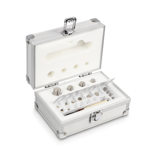 Weight set, F1, 1 mg - 50 g, Eco Shape, stainless steel polished, in aluminium case