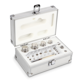 Weight set, F1, 1 mg - 200 g, Eco Shape, stainless steel polished, in aluminium case