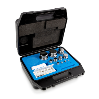 Weight set, F1, 1 mg - 2 kg, Eco Shape, stainless steel polished, in plastic case