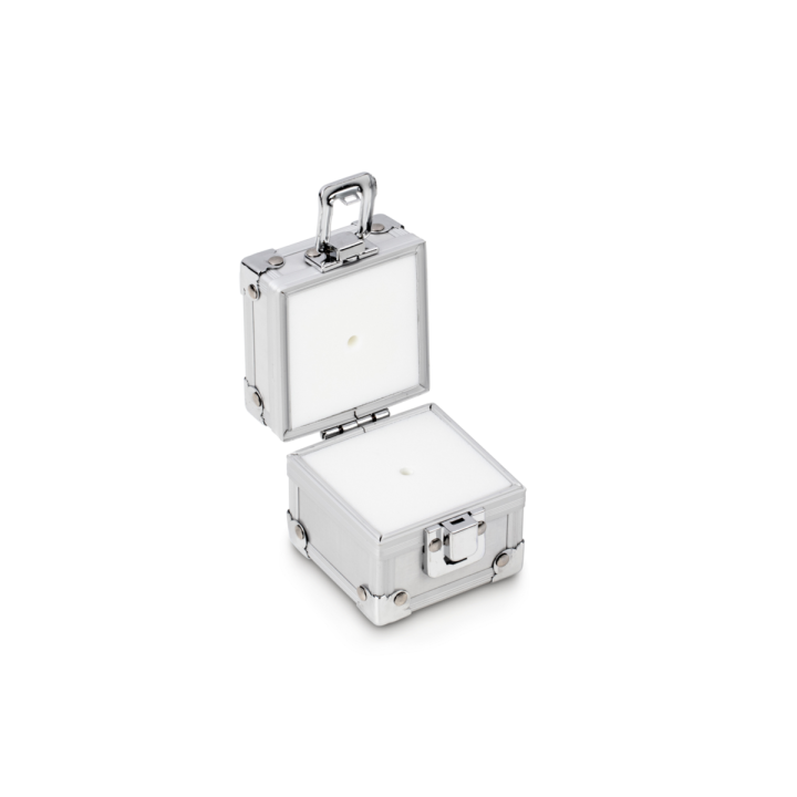 Aluminium protective box for individual weights (Cylindrical/compact, 2 g)