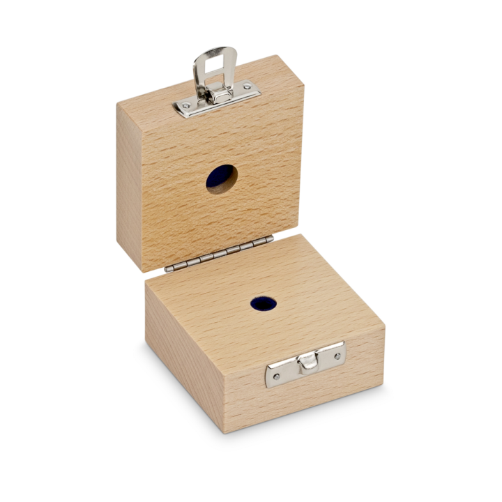 Wooden box for individual weights (Cylindrical/compact, 2 g)