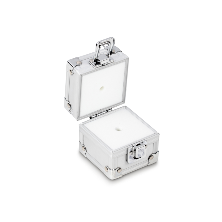Aluminium protective box for individual weights (Cylindrical/compact, 5 g)
