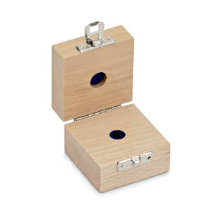 Wooden box for individual weights (Cylindrical/compact, 5 g)
