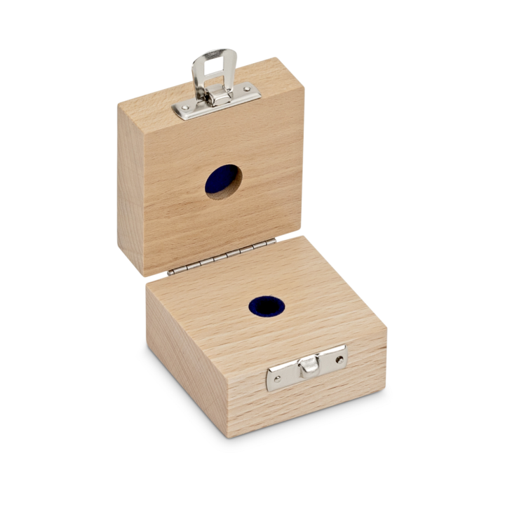 Wooden box for individual weights (Cylindrical/compact, 5 g)