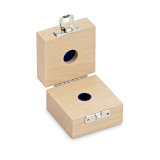Wooden box for individual weights (Cylindrical/compact, 10 g)