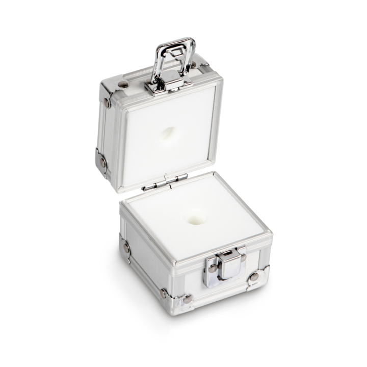 Aluminium protective box for individual weights (Cylindrical/compact, 20 g)