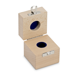 Wooden box for individual weights (Cylindrical/compact, 50 g)