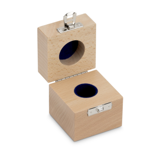 Wooden box for individual weights (Cylindrical/compact, 100 g)