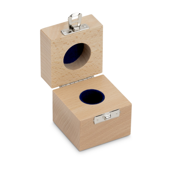 Wooden box for individual weights (Cylindrical/compact, 100 g)
