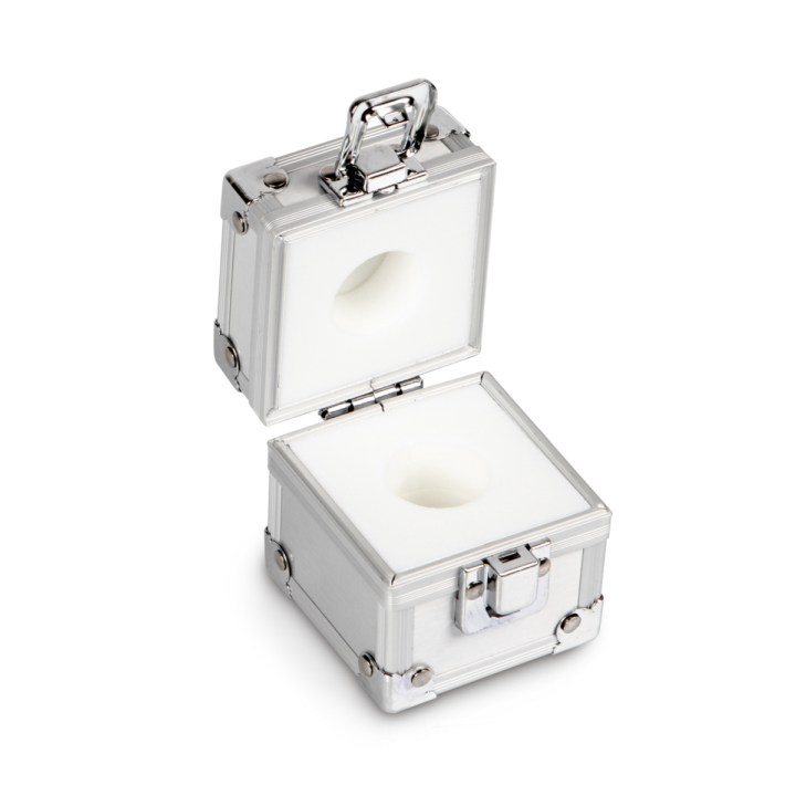 Aluminium protective box for individual weights (Cylindrical/compact, 200 g)