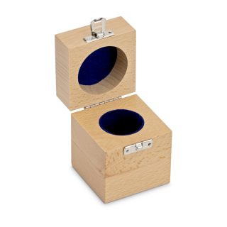 Wooden box for individual weights (Cylindrical/compact, 500 g)