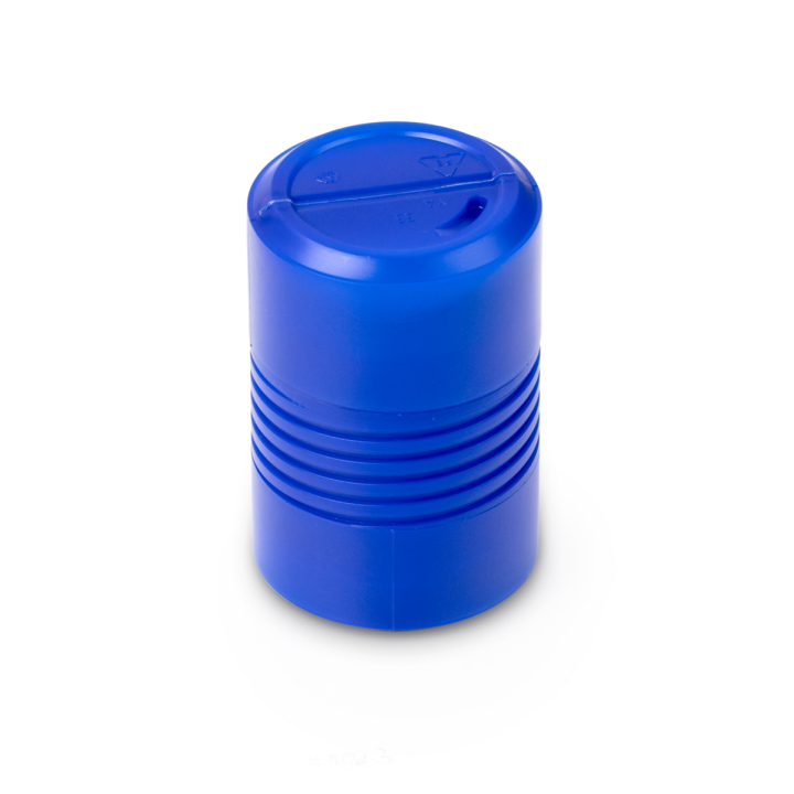 Plastic box for individual weights (Cylindrical/compact, 1 kg)