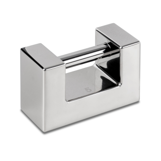 Individual weight, OIML Class F1, 20 kg, Block, stainless steel polished