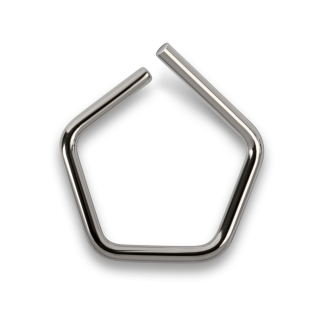 Milligram weights, F1, 5 mg, Wire, stainless steel polished