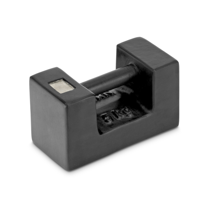 Individual weight, OIML Class M3, 5 kg, Block Eco, cast iron lacquered