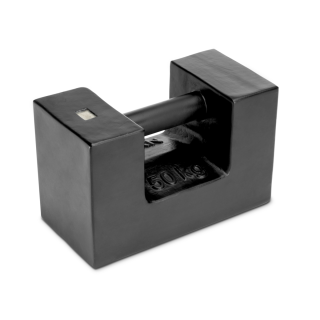 Individual weight, OIML Class M3, 50 kg, Block Eco, cast iron lacquered