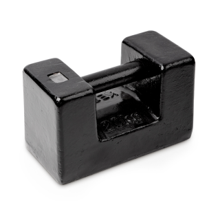 Individual weight, OIML Class M3, 20 kg, Block, cast iron lacquered