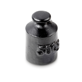 Individual weight, OIML Class M3, 500 g, Knob, cast iron lacquered