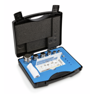 Zestaw odważników 303-054 E1 (1 mg – 500 g) ze stali nierdzewnej w etui. Idealny do kalibracji wag. Zamów online już dziś!