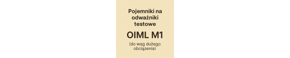 Pojemniki na odważniki testowe OIML M1 – do wag podłogowych i paletowych | SuperWagi