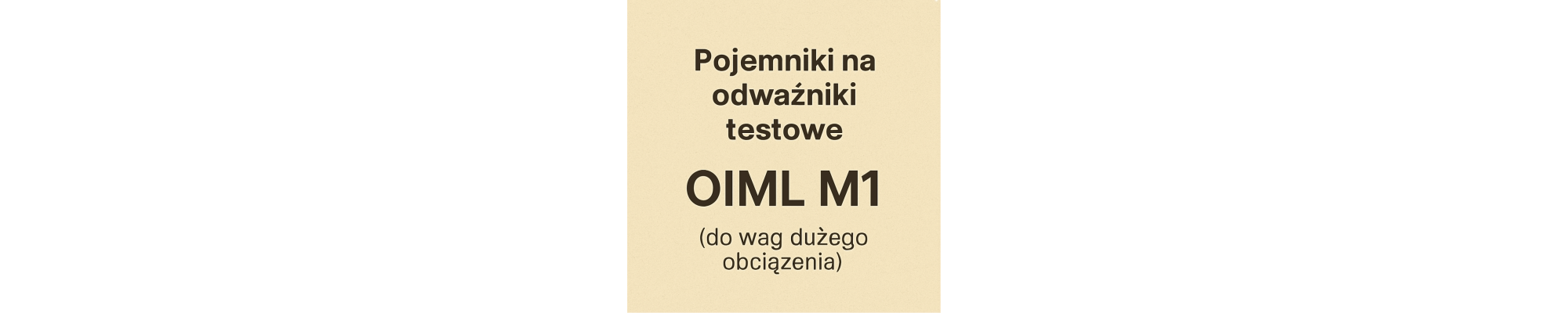 Pojemniki na odważniki testowe OIML M1 – do wag podłogowych i paletowych | SuperWagi
