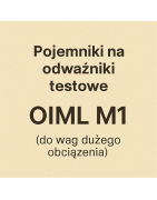 Pojemniki na odważniki testowe OIML M1 (do wag dużego obciążenia)